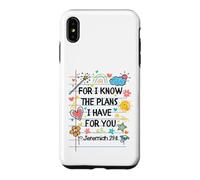 Carcasa para iPhone XS MAX For I Know The Plans I Have For You Christian Back To School
