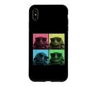 Carcasa para iPhone XS MAX Fotomatón Eastern Box Turtle Pop Art Divertido para Amantes de Las Tortugas