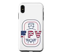 Carcasa para iPhone XS MAX FPV Drone & Bandera Americana - Quadcopter USA Pilot Patriotic