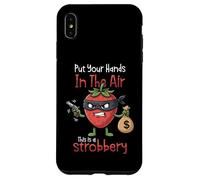 Carcasa para iPhone XS MAX Fresa Strobbery Comida Juego de Palabras Amante de la Fruta Foodie