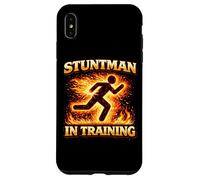 Carcasa para iPhone XS MAX Fuego Stuntman En Acción Entrenamiento Futuro Flame Intérprete