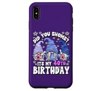 Carcasa para iPhone XS MAX Funny 40th Birthday For Mommy Did You GNOME Its My Birthday
