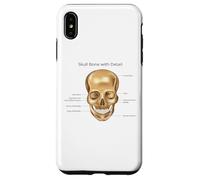 Carcasa para iPhone XS MAX Funny Anatomy Head Bone Humano Anatomía Ciencia Educación