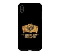 Carcasa para iPhone XS MAX Funny Ap World History Juego de Palabras si Genghis Khan So Khan You