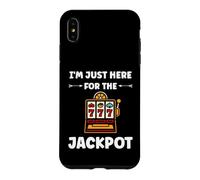 Carcasa para iPhone XS MAX Funny Casino Quote gamling I'm Here for Jackpot