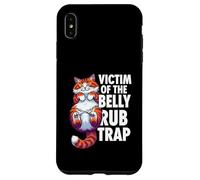 Carcasa para iPhone XS MAX Funny Cat Victim of The Belly Rub Trap Kitten Joke