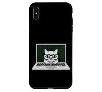 Carcasa para iPhone XS MAX Funny Coding Cat Computer Tech Ingeniero desarrollador de Software