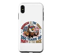 Carcasa para iPhone XS MAX Funny Eagle Mullet 4 de Julio Hotdog y Cerveza