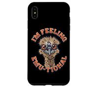 Carcasa para iPhone XS MAX Funny Emu I’m Feeling Emu-tional Emu Pun
