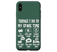 Carcasa para iPhone XS MAX Funny Gamer Videogame Things I Do in my Spare Time, Gaming