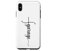 Carcasa para iPhone XS MAX Funny Garage Car Mechanic Husband Dad - Señal de Cruz Vertical