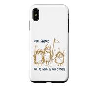 Carcasa para iPhone XS MAX Funny Golf Nuestros Columpios Son Tan Salvajes como Nuestras Historias