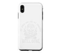 Carcasa para iPhone XS MAX Funny Grilling Dad Salchichas Griller Humor Grunge Skull