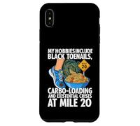 Carcasa para iPhone XS MAX Funny Marathon Runner Carbo Loading Mile 20 Joke