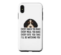 Carcasa para iPhone XS MAX Funny Mens Womens Every Snack Make Begging Bernedoodle Dog