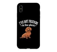 Carcasa para iPhone XS MAX Funny Mens Womens Girl Friends In Low Places Dachshund Lover