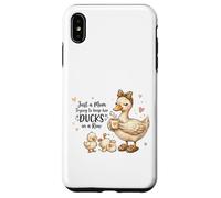 Carcasa para iPhone XS MAX Funny Mom Just a Mom Trying to Keep Her Ducks Humor