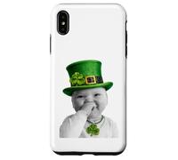 Carcasa para iPhone XS MAX Funny Niche Baby Gen z Meme Giggling AI Laughing St. Patrick