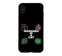 Carcasa para iPhone XS MAX Funny Office Humor Manager Is A Cat Feline Boss