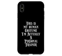 Carcasa para iPhone XS MAX Funny Personal Trainer Costume Gym Fitness Healthy Training