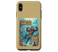 Carcasa para iPhone XS MAX Funny Retired Not My Problem Anymore Scuba Bigfoot