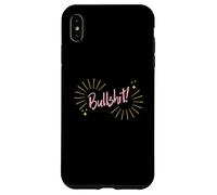 Carcasa para iPhone XS MAX Funny Sarcastic Adult Joke Womens Cute Pink Bullshit
