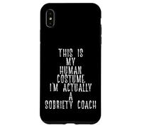 Carcasa para iPhone XS MAX Funny Sobriety Coach Costume Recovery Sober Living Rehab