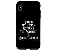 Carcasa para iPhone XS MAX Funny Social Worker Salary Jobs Costume For Social Working