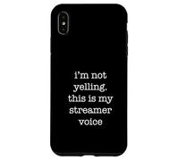 Carcasa para iPhone XS MAX Funny Streamer for Gamer Influencers Ironic I'm Not Yelling