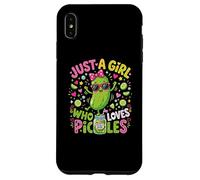 Carcasa para iPhone XS MAX Funny Toddler Pickle Costume, Just a Girl Who Loves Pickles