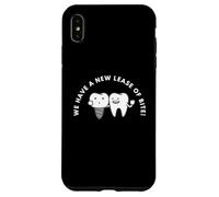 Carcasa para iPhone XS MAX Funny Tooth Pun We Have A New Lease of Bite
