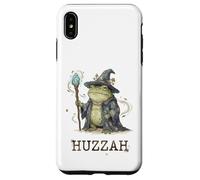 Carcasa para iPhone XS MAX Funny Wizard Frog Huzzah Meme Fantasy Humor Cottagecore