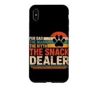 Carcasa para iPhone XS MAX Fur Dad The Man The Myth The Snack Dealer Retro Dog Parent