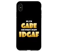 Carcasa para iPhone XS MAX Gabe Costume Idgaf Funny Meme Halloween Costume For Gabes