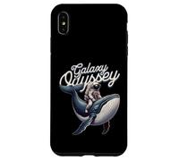 Carcasa para iPhone XS MAX Galaxy Odyssey Astronaut Riding Cosmic Whale Art
