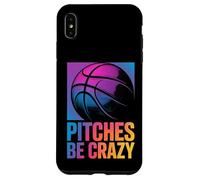 Carcasa para iPhone XS MAX Game Day Baseball Fan Pitches be Crazy para Mujer