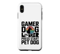 Carcasa para iPhone XS MAX Gamer Dog Lover Press Start Pet Dog Gaming