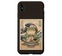 Carcasa para iPhone XS MAX Gamer Frog Ramen Bowl Diseño de Arte japonés
