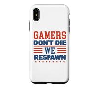 Carcasa para iPhone XS MAX Gamers Don't Die We Respawn Sparklers Patriotic Hombres Mujeres