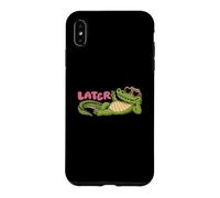 Carcasa para iPhone XS MAX Gator Alligator Sunglasses Student Último día de Clases después