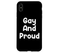 Carcasa para iPhone XS MAX Gay and Proud Pride Saying Design tee and More