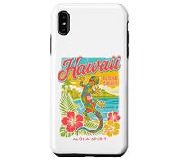 Carcasa para iPhone XS MAX Gecko Hawaiano Hibiscus Beach Tropical Hawaii Aloha Spirit
