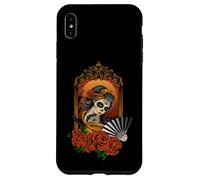 Carcasa para iPhone XS MAX Geisha Art Nouveau Día de los Muertos - Floral Skull Woman