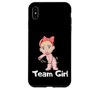 Carcasa para iPhone XS MAX Gender Reveal Party Team Girl Cute Flossing Baby Floss Gift