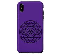 Carcasa para iPhone XS MAX Geometría Sagrada Flor De La Vida Mejor Yoga Yogi Flores Sagradas