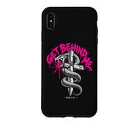 Carcasa para iPhone XS MAX Get Behind Me Mark 8:33 Cita de Jesús Cruz de Serpiente Cristiana