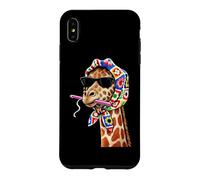 Carcasa para iPhone XS MAX Giraffe Safari Granny Square Crochet Yarn Crochet Lover