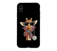 Carcasa para iPhone XS MAX Giraffe Safari Granny Square Crochet Yarn Crochet Lover