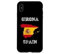 Carcasa para iPhone XS MAX Girona España Vintage España Bandera Mapa Diseño