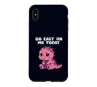 Carcasa para iPhone XS MAX Go Easy On Me Today Lindo Dinosaurio Divertido Apoyo Emocional